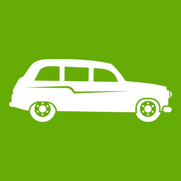 Retro car icon green — Stock Vector