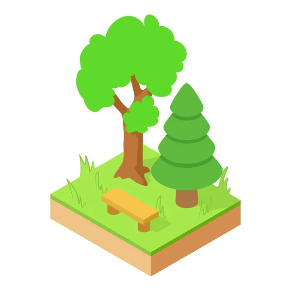 Forest pictogram, isometrische stijl — Stockvector