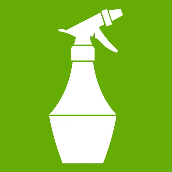 Spray bottle for flower icon green — Stock Vector