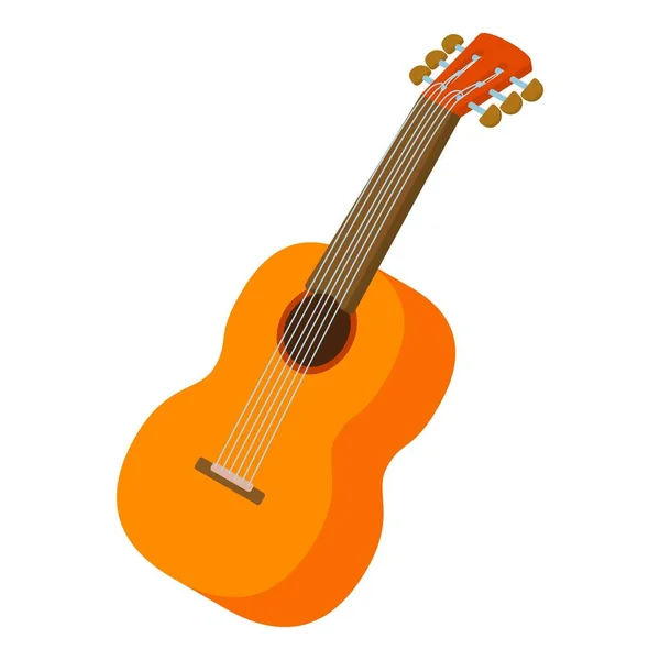 Icono de guitarra, estilo isométrico — Vector de stock