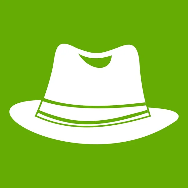 Icône de chapeau vert — Image vectorielle