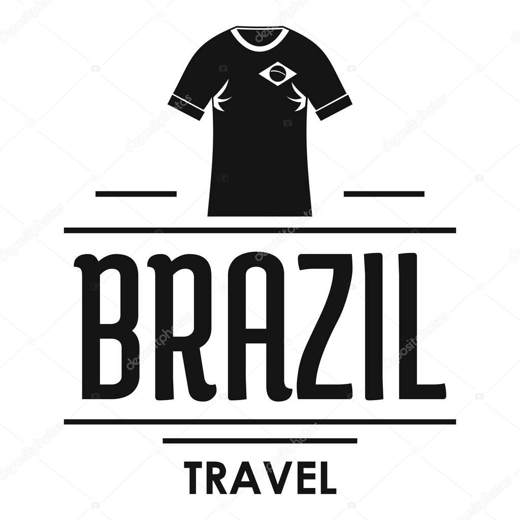 Brazil team logo. Simple illustration of brazil team vector logo for web