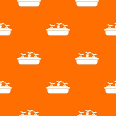 Sorunsuz bir ahşap pot düzende havuç