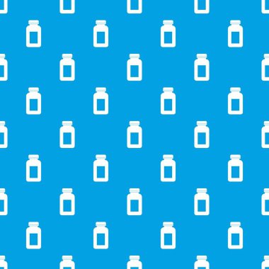 Tıp kavanoz desen kesintisiz mavi