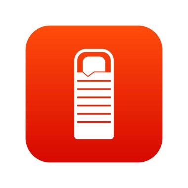 Dürbün simgesini dijital kırmızı