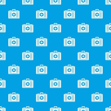 İlk yardım desen kesintisiz mavi