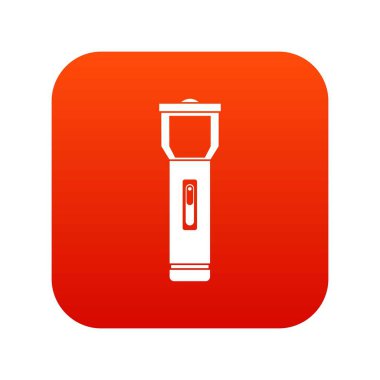 Turist sırt çantası simgesini dijital kırmızı