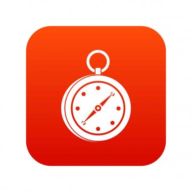 Çok işlevli bıçak simgesi dijital kırmızı