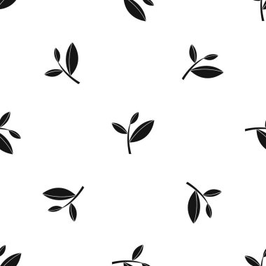 Çay yaprak Filiz desen sorunsuz siyah