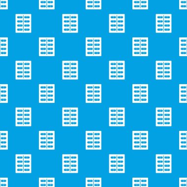 Kesintisiz mavi kapsül desen