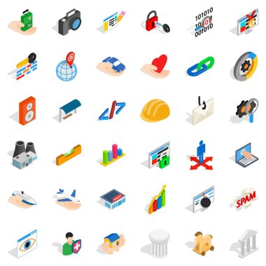 웹 아이콘 세트, 아이소메트릭 스타일