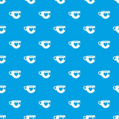 Kupası desen kesintisiz mavi