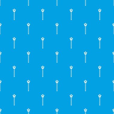 Sihirli değnek desen kesintisiz mavi