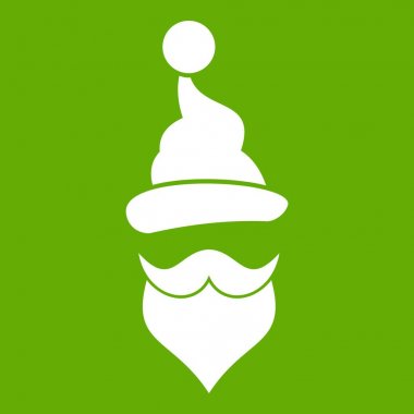 Noel Baba şapkası, bıyık ve sakal, basit tarzı