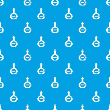 Karınlı şişe desen kesintisiz mavi