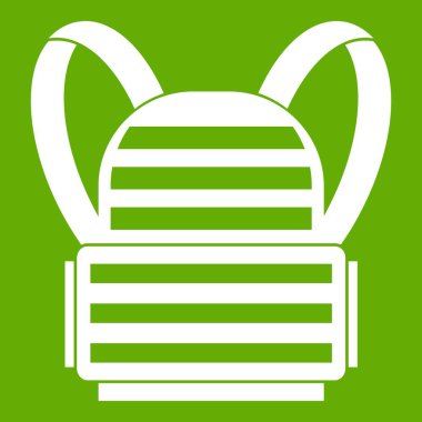 Askeri sırt çantası simgesi yeşil