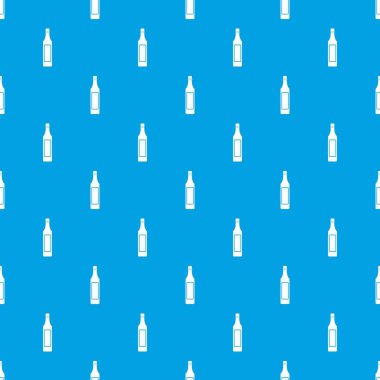 Sirke şişe desen kesintisiz mavi