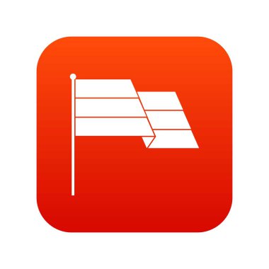 Bayrak simgesini dijital kırmızı