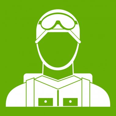 Askeri paraşütçü simgesi yeşil