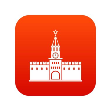 Rus kremlin simgesi dijital kırmızı