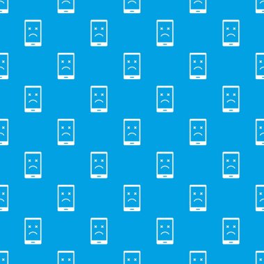 Ölü telefon desen kesintisiz mavi