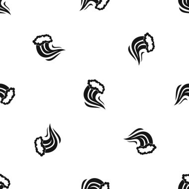 Köpüklü sıçrama desen sorunsuz siyah