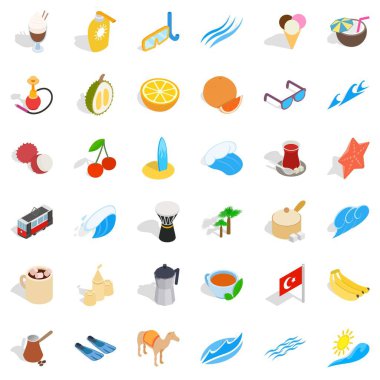 Ulus Icons set, izometrik stili