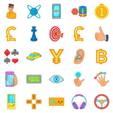 İlke Dükkanı Icons set, karikatür tarzı