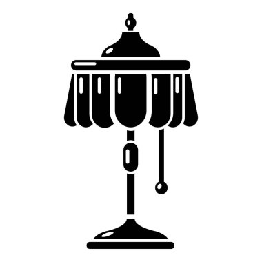 Elektrik lambası simgesi, basit tarzı