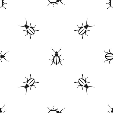 Böceği deseni sorunsuz siyah