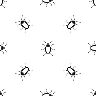 Longhorn böceği grammoptera desen sorunsuz siyah