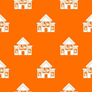 Kırık camlar desen sorunsuz olan ev