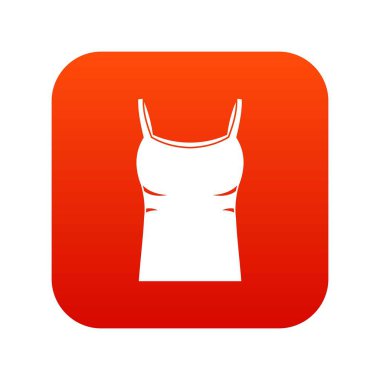 Boş kadın atlet simgesi dijital kırmızı