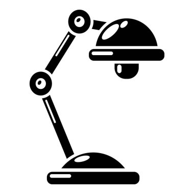 Masa lambası simgesi, basit tarzı