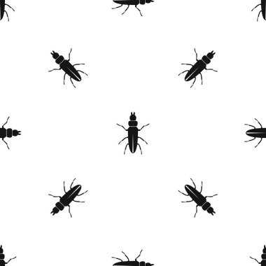 Böceği böcek desen sorunsuz siyah