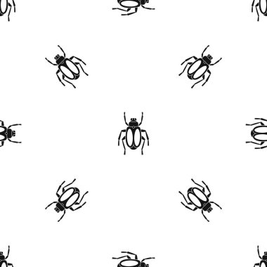 Bok böceği deseni sorunsuz siyah