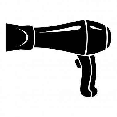 Saç kurutma makinesi simgesi, basit biçim