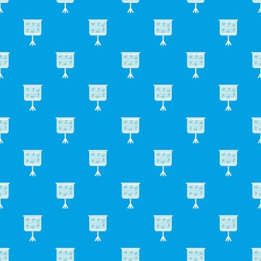 Müzik notlar desen kesintisiz mavi beyaz tahta