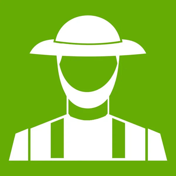 Boer pictogram groen — Stockvector