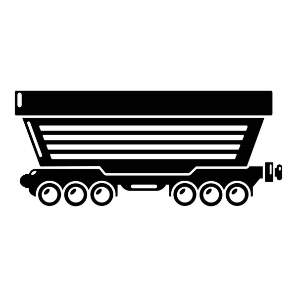 Freight car icon, simple style — Stock Vector