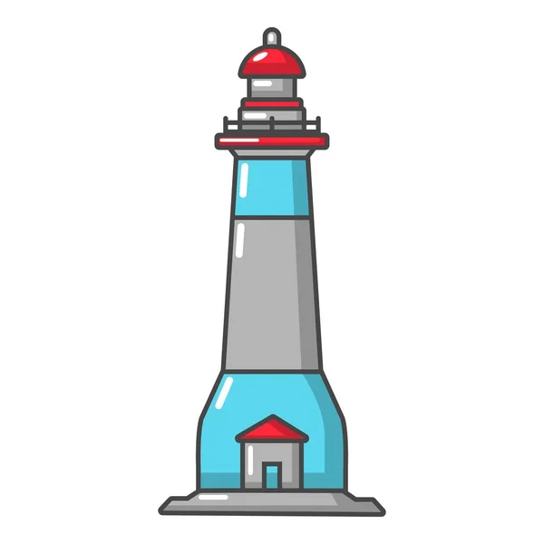 Icône du phare, style dessin animé — Image vectorielle