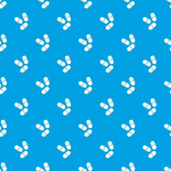 3 약 패턴 완벽 한 블루 — 스톡 벡터