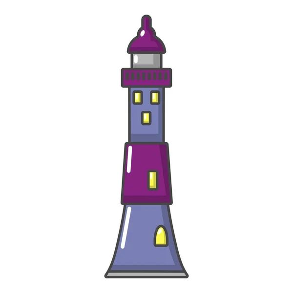 Ícone da torre, estilo dos desenhos animados — Vetor de Stock