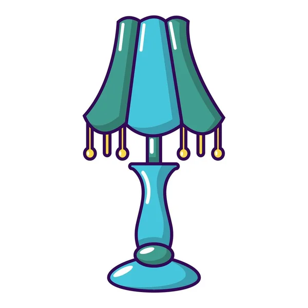 Icono de lámpara de noche, estilo de dibujos animados — Vector de stock