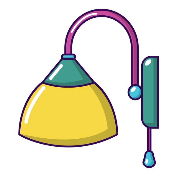 Icono de lámpara de pared, estilo de dibujos animados — Vector de stock