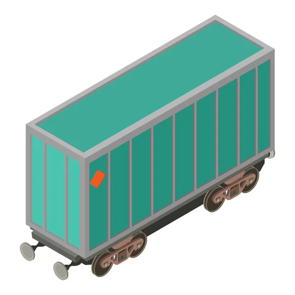 Icono de locomotora de carro, estilo isométrico 3d — Vector de stock