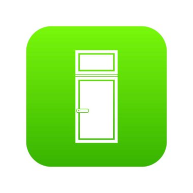 Ahşap pencere simge dijital yeşil