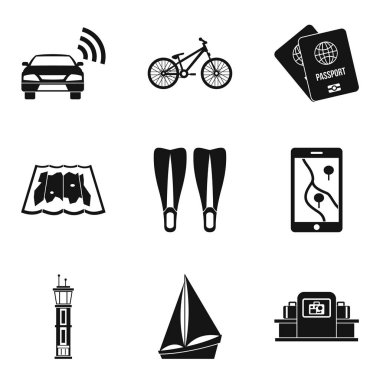 Gezi Icons set, basit tarzı