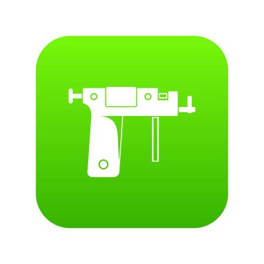 Delici silah simge dijital yeşil