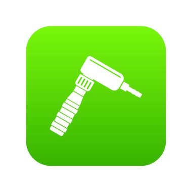 El çizmek döner dövme makinesi simgesini dijital yeşil